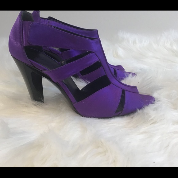 BALENCIAGA PARIS PURPLE STILETTOS SZ EUR 38 US 8 - Picture 3 of 14